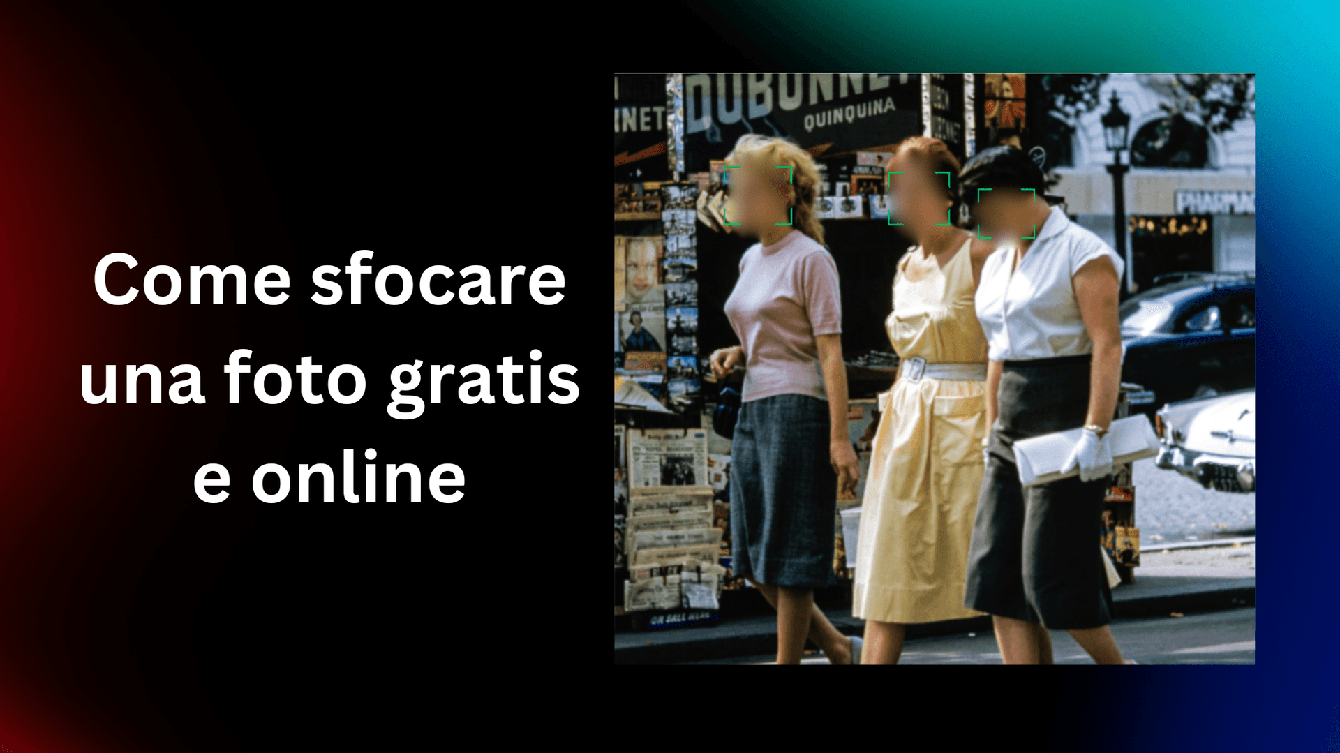 Come sfocare una foto gratis e online