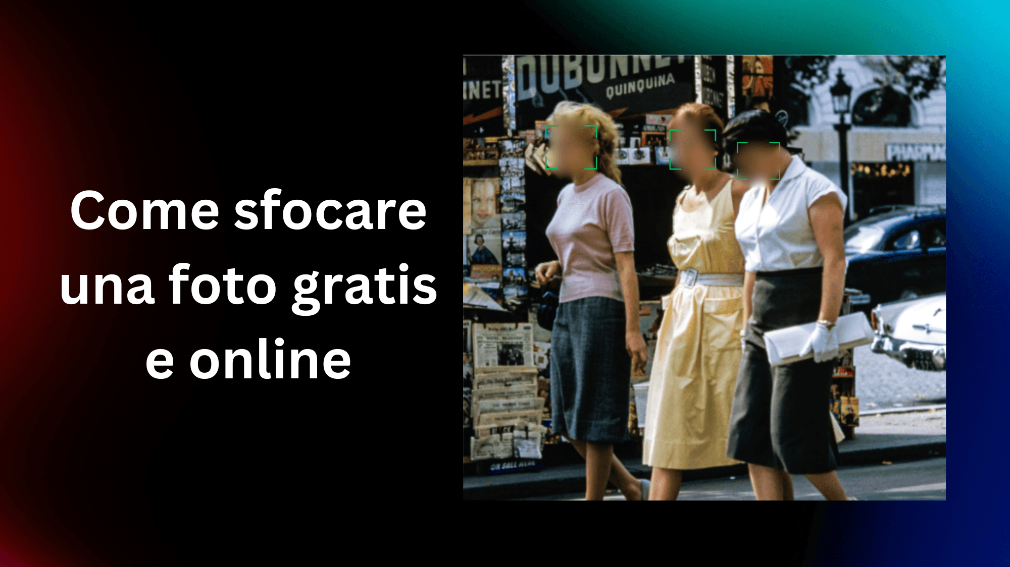 Come sfocare una foto gratis e online