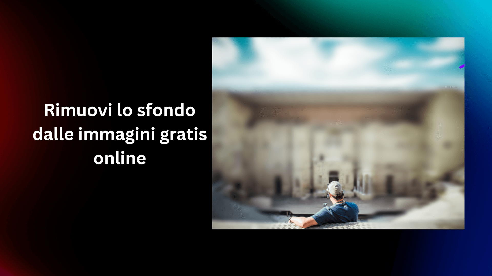 Rimuovi lo sfondo dalle immagini gratis online
