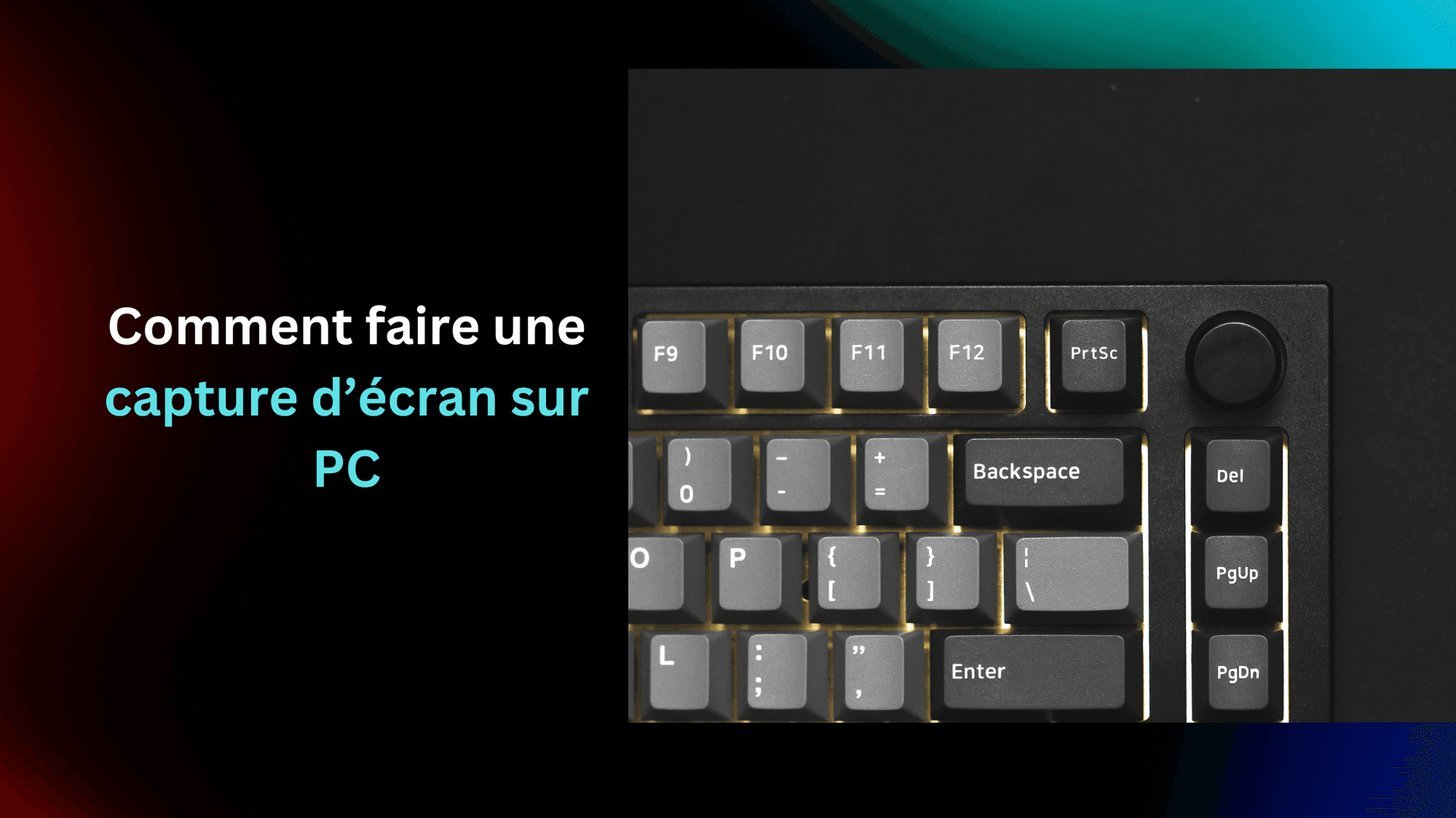 Comment faire une capture d'écran sur pc