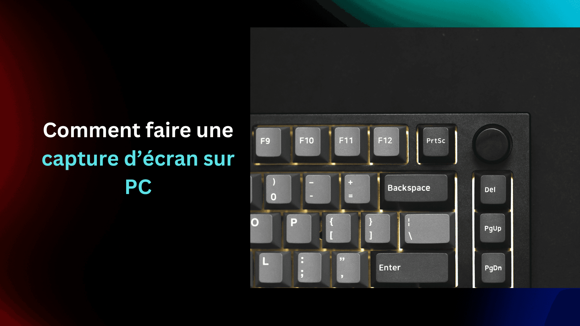 Comment faire une capture d'écran sur pc