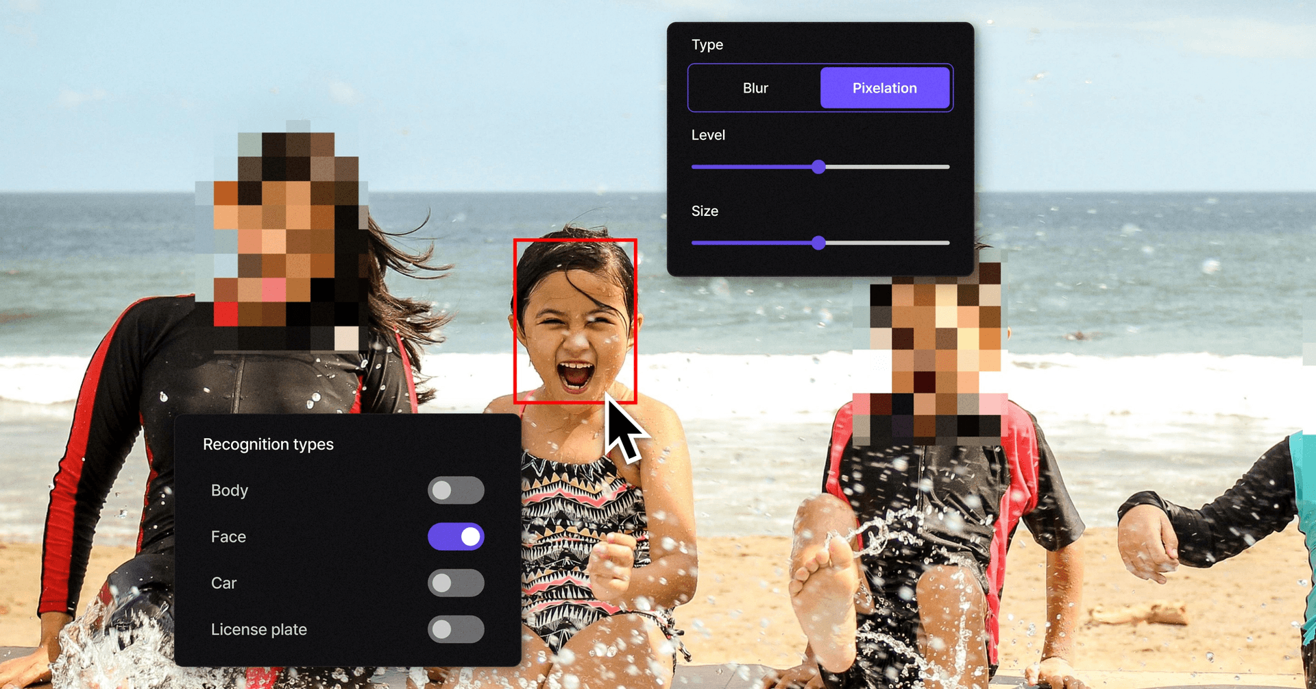 BlurMeによるピクセル化された画像