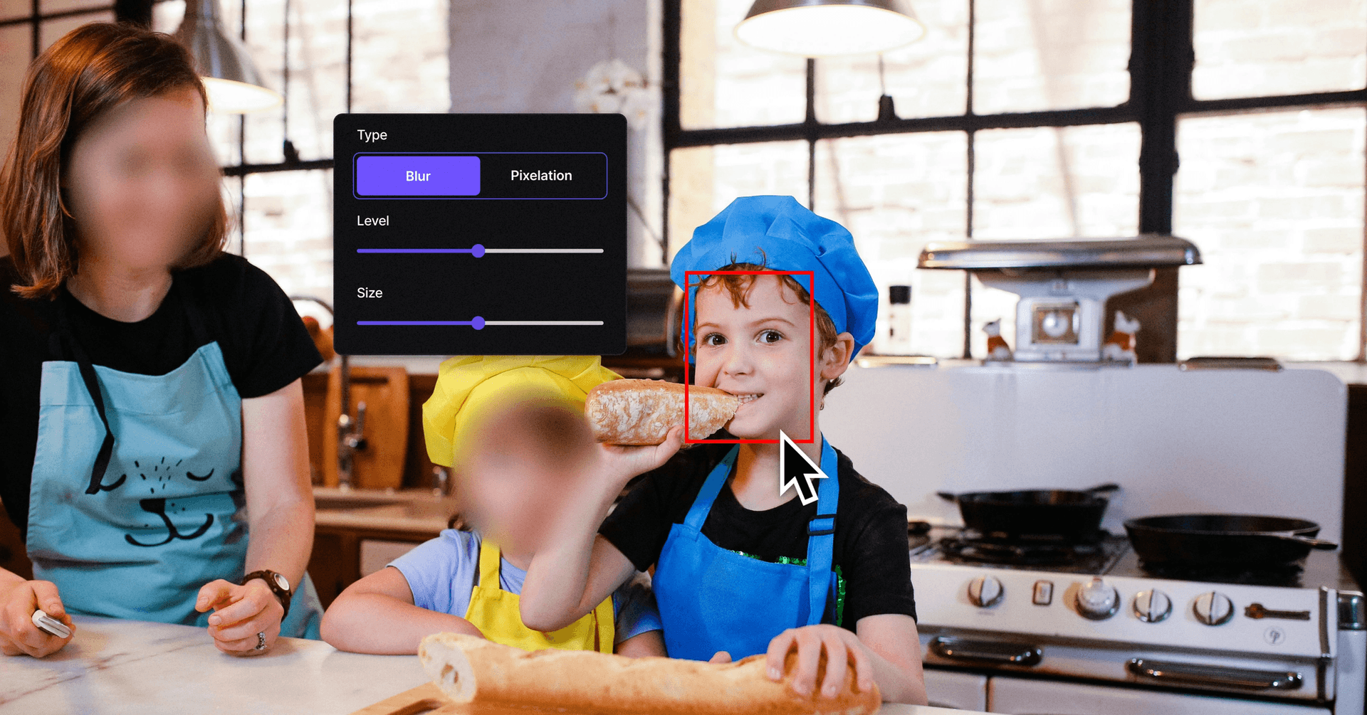 BlurMeのAIぼかしツールを使用して画像をぼかすまたはピクセル化する