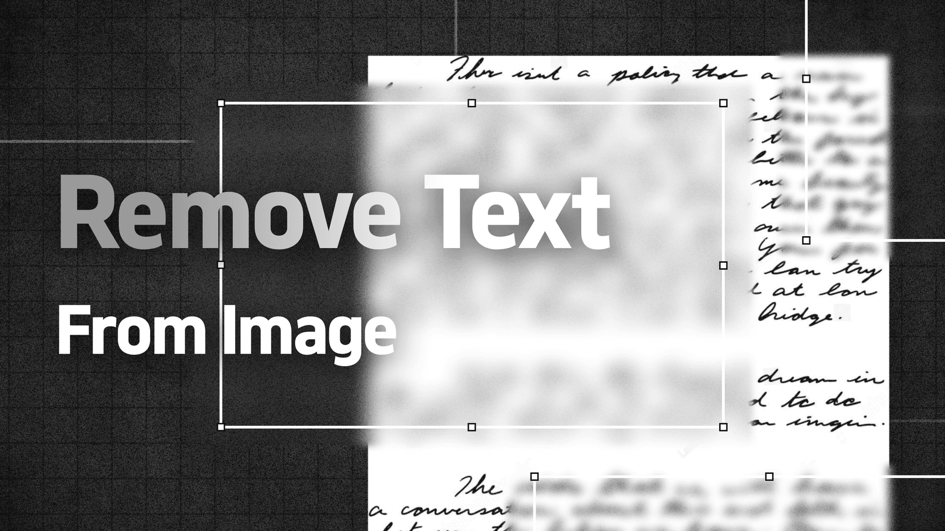 Text aus einem Bild entfernen