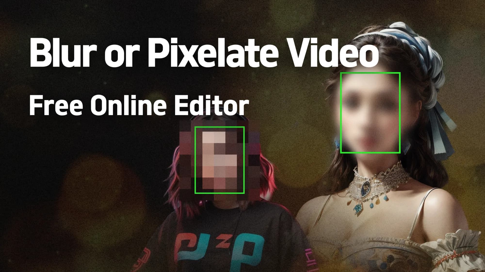 Video verwischen oder pixeln - Kostenloser Online-Editor