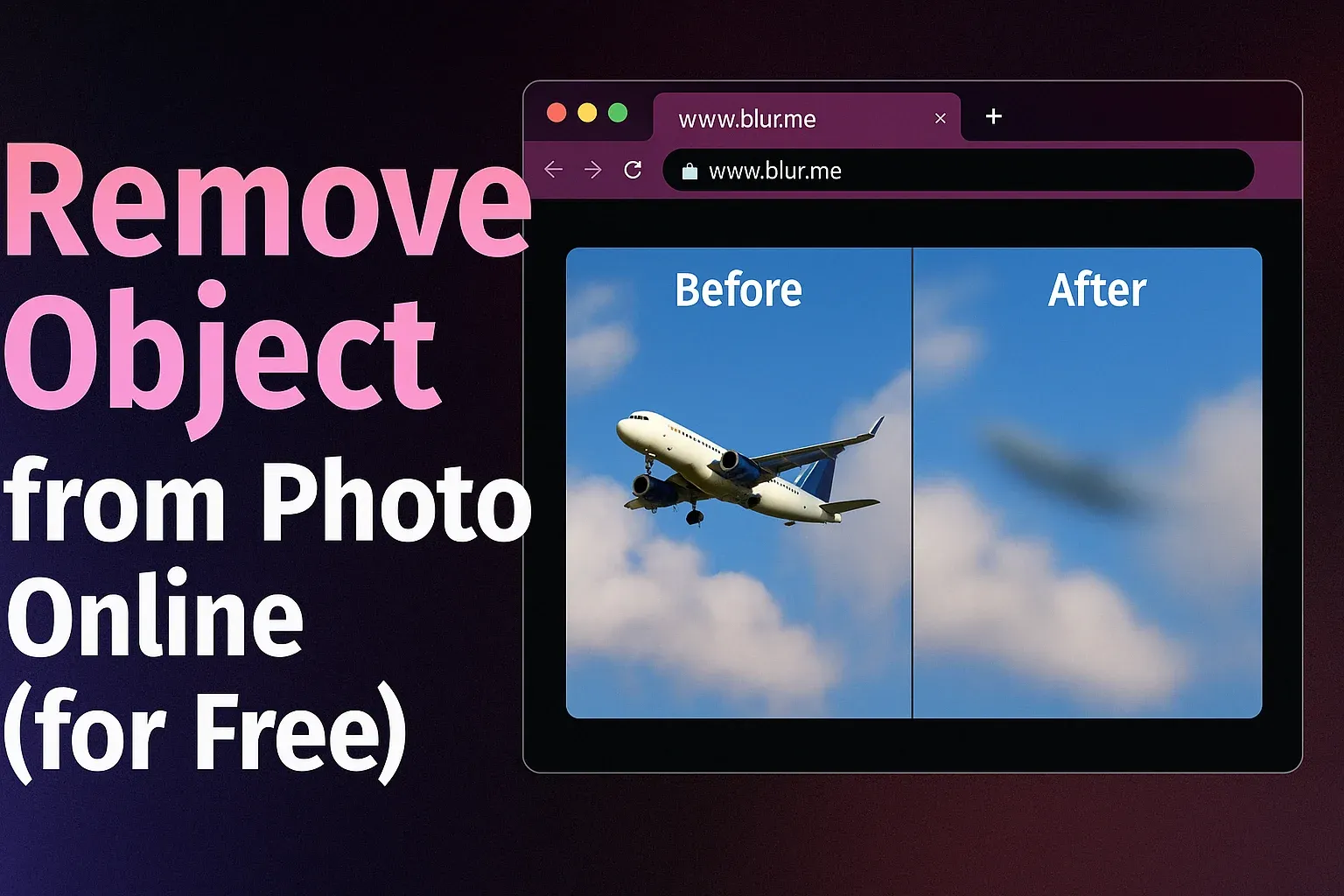 Supprimer un objet d'une photo en ligne (gratuitement)