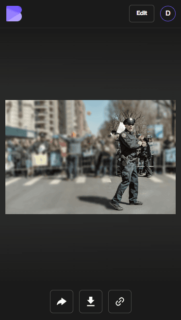 Download des verschwommenen iPhone-Fotos von BlurMe Studio.