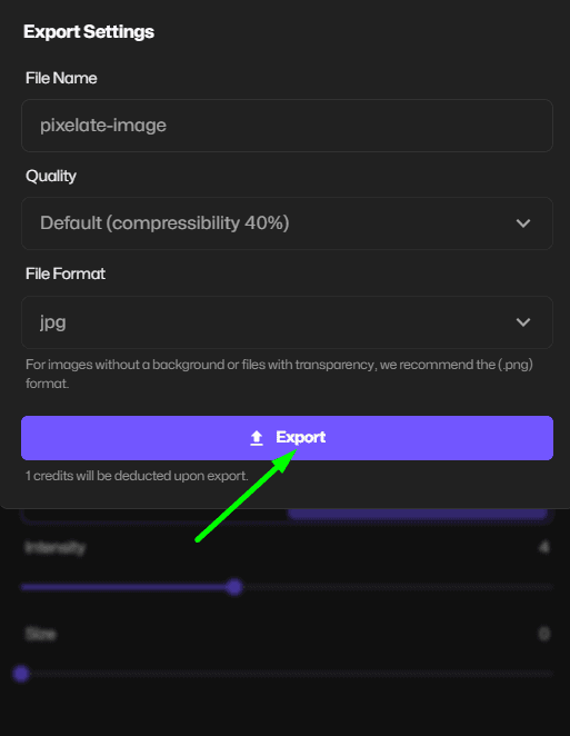 Télécharger l'image pixélisée.