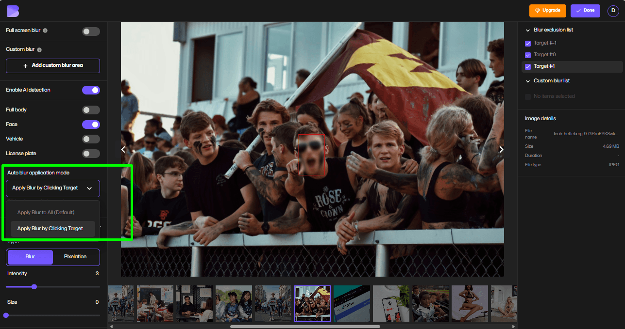 Faces blurred in image.