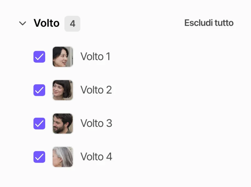 Volti rilevati in un PDF — BlurMe Studio