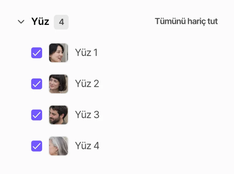 PDF içinde algılanan yüzler — BlurMe Studio